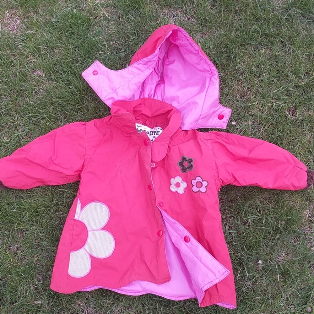 Girls flower raincoat from NY children's boutique